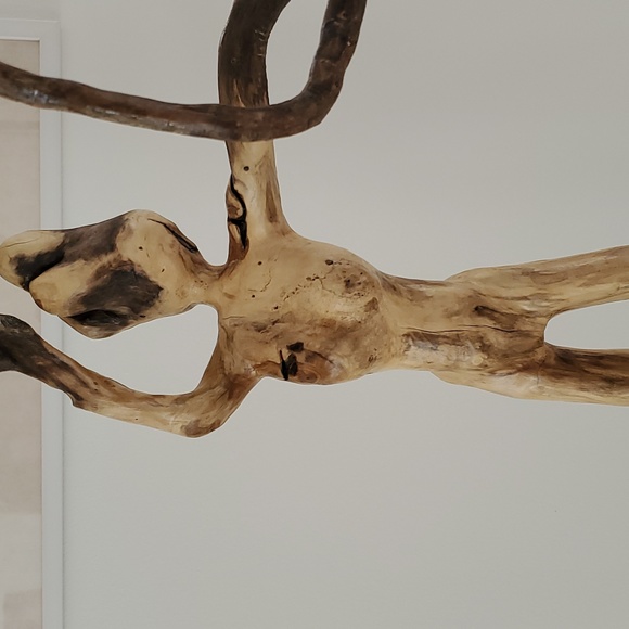 Al One Piece Wood Sculpture - Picture 5 of 12